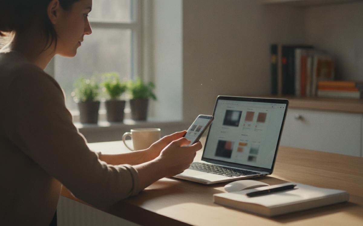 Shopper testing coupon codes that work at online checkout on a laptop