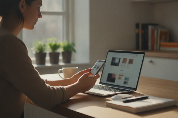 Shopper testing coupon codes that work at online checkout on a laptop